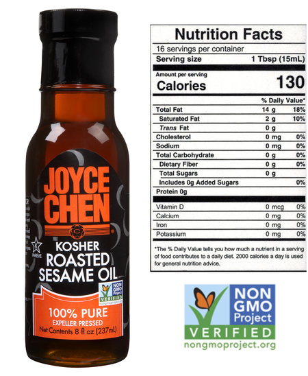Joyce Chen Kosher Roasted Pure Sesame Oil