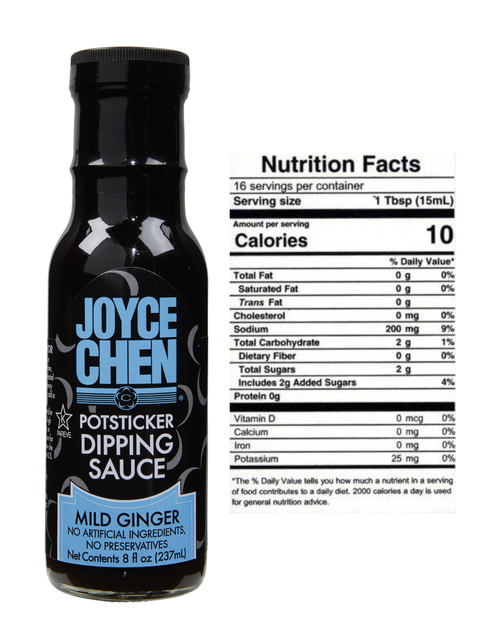 Mild Potsticker Dipping Sauce By Joyce Chen - Also Called Ginger Sauce