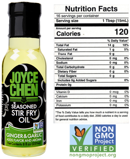 Joyce Chen Seasoned Ginger Garlic Stir Fry Oil
