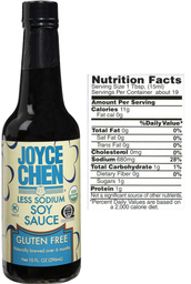 Joyce Chen Gluten Free Soy Sauce  Less Sodium Than Other Brands